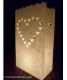 Pack de 10 lanternes de jardin modèle Coeur